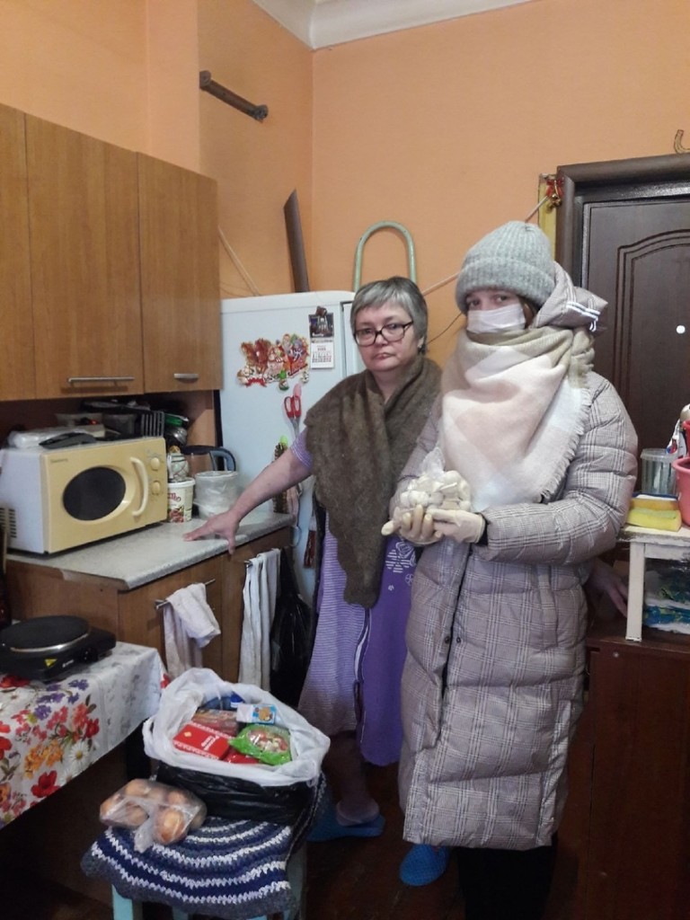 24 февраля В Московском благочинии была проведена адресная развозка продуктовых наборов