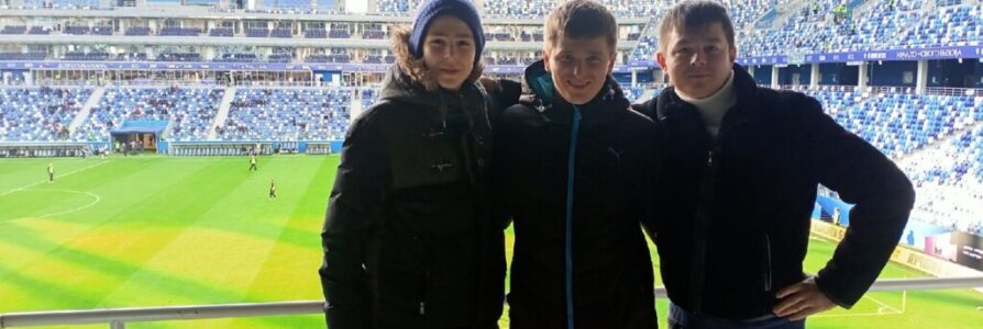 Ребята из молодежной спортивной команды Московского благочиния посетили футбольный матч