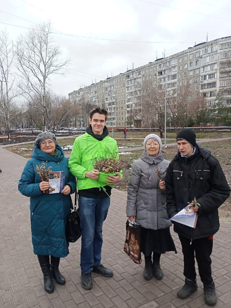 Акция «Верба» прошла в Московском благочинии 17 апреля 2022 года
