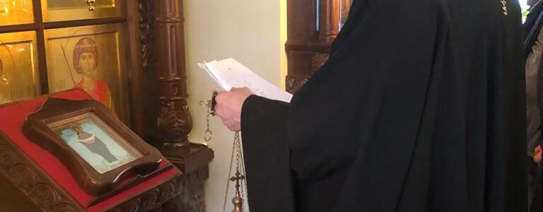 Молебен в Покровской часовне на авиационном заводе «Сокол»