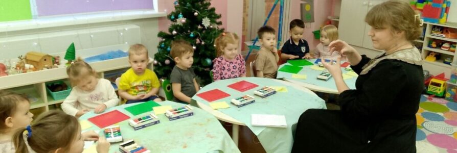 Куратор по образованию провела беседу о Рождестве Христовом с воспитанниками детского сада № 100